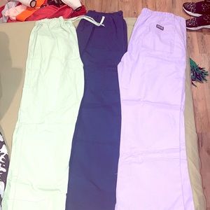3 pairs of scrub bottoms